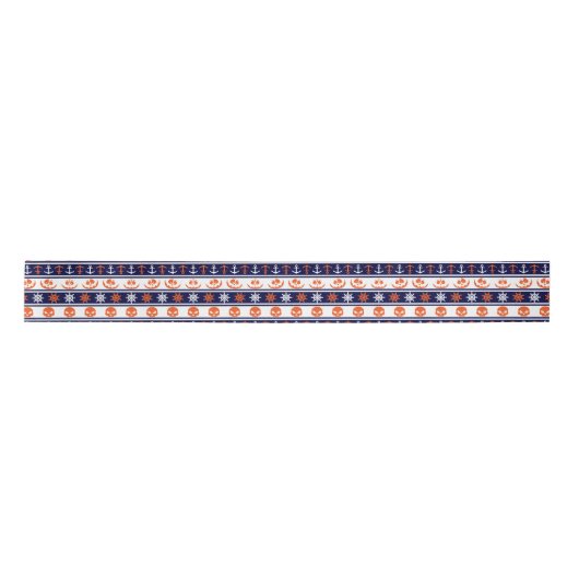 Nautisch halloween patroon lint (Voorkant)