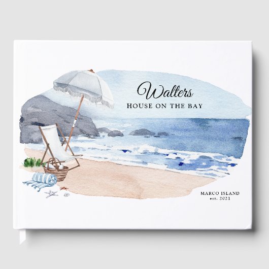 Nautisch huis op het strand van Bay Gastenboek (Voorkant)