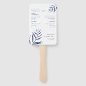 Nautisch huwelijksprogramma voor de kust handwaaier (Achterkant)