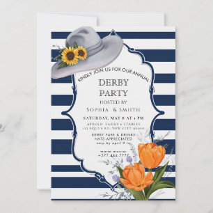 Nautisch Kentucky Derby Feest Uitnodiging Marine S