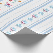 Nautisch kerstpapier cadeaupapier (Hoek)