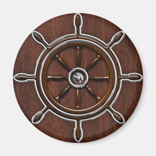 Nautisch keukenwiel magneet (Voorkant)