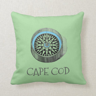 Nautisch kompas Cape Cod Cottage Kussen