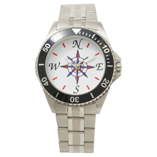 Nautisch  Kompas Horloge (Voorkant)