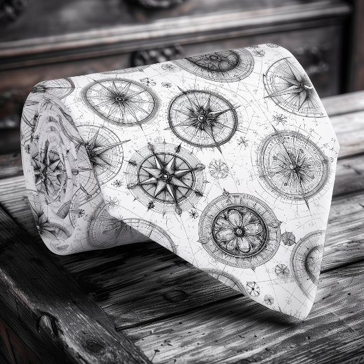 Nautisch kompas Roos Mannen Stropdas