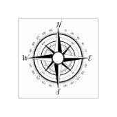 Nautisch kompas, scheepskompas, Zeekompas Rubberstempel (Afrduk)