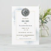  nautisch kompas Vrijgezellenfeest Kaart (Staand voorkant)