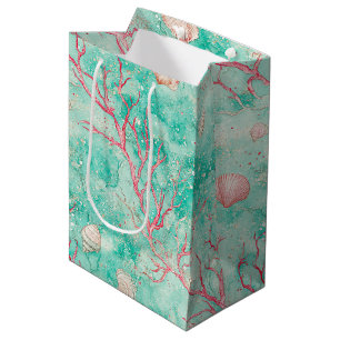 Nautisch Koraal Zeester Patroon Medium Cadeauzakje
