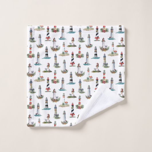 Nautisch Lichthuis Kustkerst Bad Handdoek (Wasdoekje)