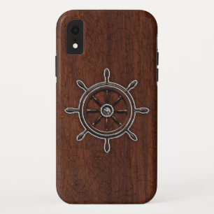Nautisch mahogany Anchor Steel iPhone XR Hoesje