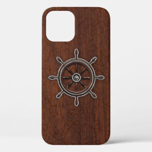 Nautisch mahogany Anchor Steel iPhone 12 Pro Hoesje