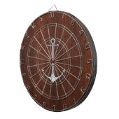 Nautisch mahogany Anchor Steel Dartbord (Voorkant Rechts)