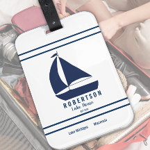 Nautisch meerhuis familienaam zeilboot