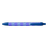 nautisch modern Abstract Blauwe Inkt Pen (Achterkant)