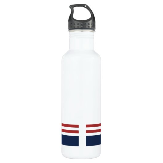 Nautisch monogram waterfles (Achterkant)