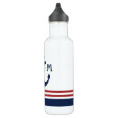 Nautisch monogram waterfles  (Rechts)