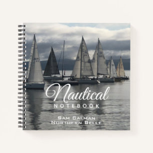 Nautisch notitieboek met naam van de eigenaar