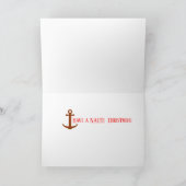 Nautisch of leuk deze kerst feestdagen kaart (Binnen)
