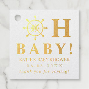 Nautisch Oh Baby! Baby shower dank u Bedankjes Labels