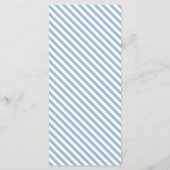 Nautisch olifant Beer Waterverf Baby shower Menu (Achterkant)