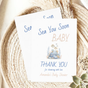 Nautisch Onder De Zee Jij Binnenkort Baby Borrel Bedankkaart