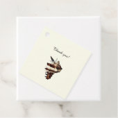 Nautisch onder de zeeen schelp woestijn chique vli bedankjes labels (In situ)