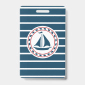 Nautisch ontwerp badge (Achterkant)