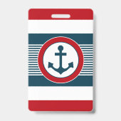 Nautisch ontwerp badge (Achterkant)