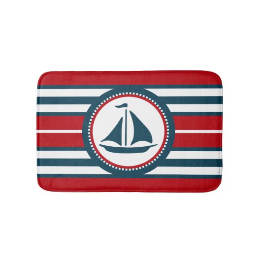 Nautisch ontwerp badmat (Voorkant)