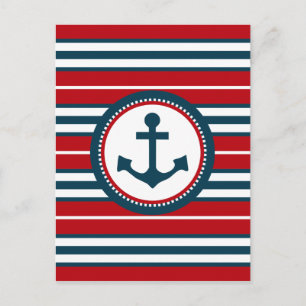 Nautisch ontwerp briefkaart