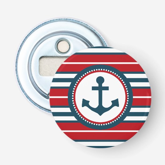 Nautisch ontwerp button flesopener (Voorkant)