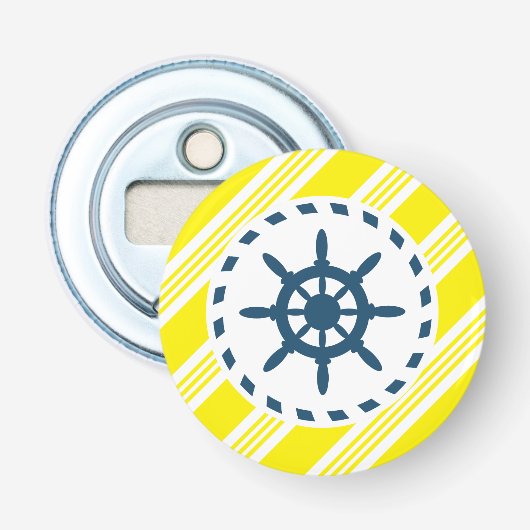 Nautisch ontwerp button flesopener (Voorkant)