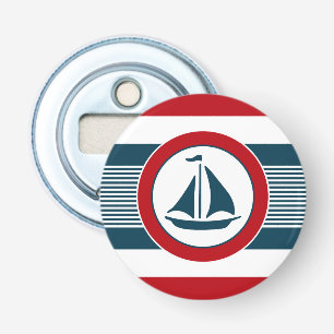 Nautisch ontwerp button flesopener