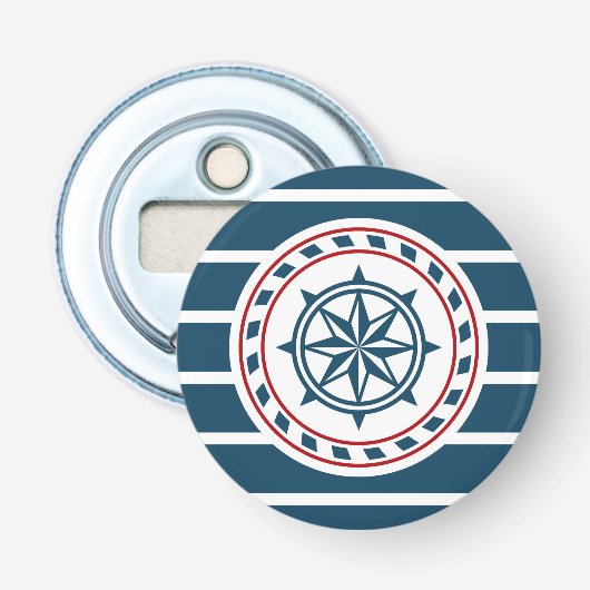 Nautisch ontwerp button flesopener (Voorkant)