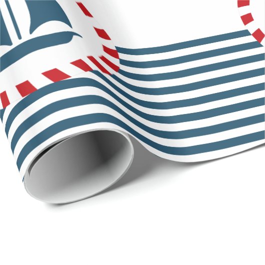 Nautisch ontwerp cadeaupapier (Rol Hoek)