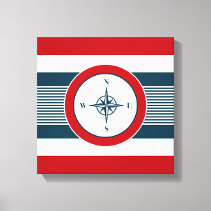 Nautisch ontwerp canvas afdruk