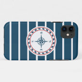 Nautisch ontwerp Case-Mate iPhone case (Achterkant (horizontaal))