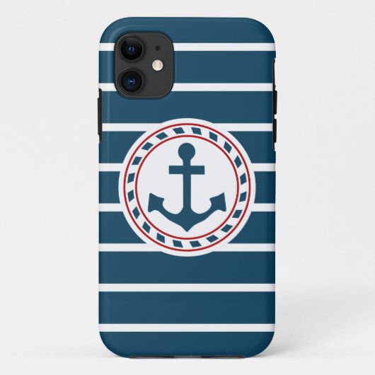 Nautisch ontwerp Case-Mate iPhone case (Achterkant)