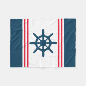 Nautisch ontwerp fleece deken (Voorkant (Horizontaal))