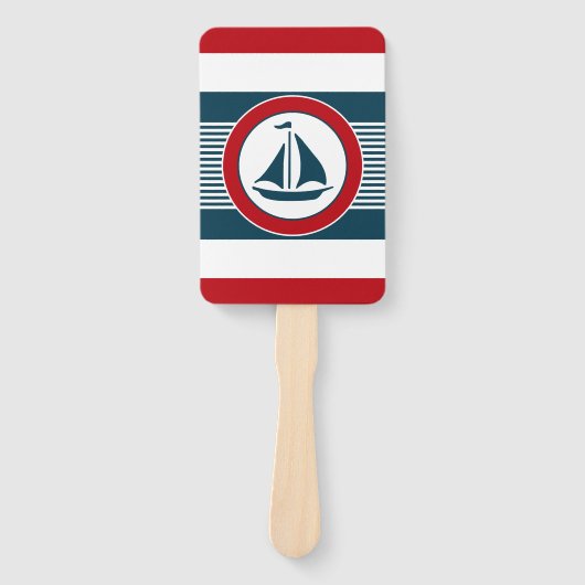 Nautisch ontwerp handwaaier (Voorkant)