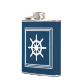 Nautisch ontwerp heupfles (Links)