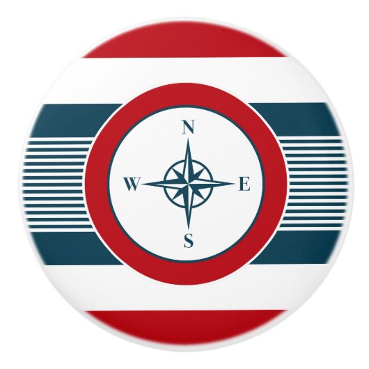 Nautisch ontwerp keramische knop (Voorkant)