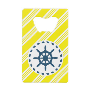 Nautisch ontwerp kredietkaart flessenopener