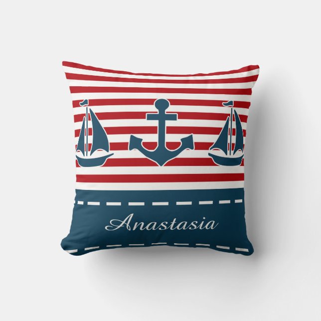 Nautisch ontwerp kussen (Voorkant)