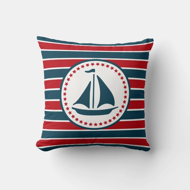 Nautisch ontwerp kussen (Voorkant)