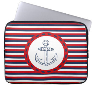 Nautisch ontwerp laptop sleeve