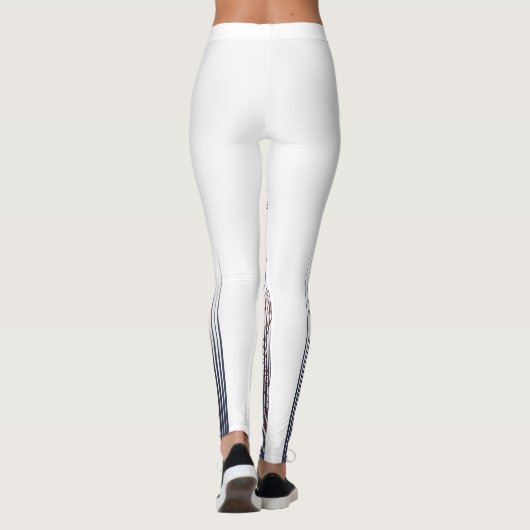 NAUTISCH ONTWERP MET ANCOR-INVITATIE LEGGINGS (Achterkant)