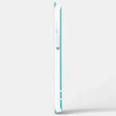 Nautisch ontwerp met witte krab op Blauwgroen blau Case-Mate iPhone Case (Achterkant / Links)