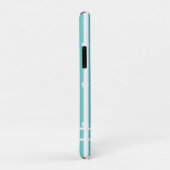 Nautisch ontwerp met witte krab op Blauwgroen blau Case-Mate iPhone Case (Achterkant/rechts)