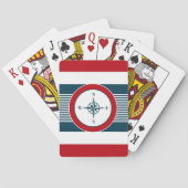 Nautisch ontwerp pokerkaarten (Achterkant)